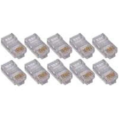 4Xem 4Xem 4X100PKC6 100Pk Rj45 Plugs Round Solid Stranded Conducter 4 Pair Cat6 Cable YYI1-RG8491